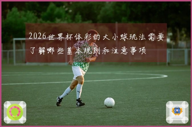 2026世界杯体彩的大小球玩法需要了解哪些基本规则和注意事项