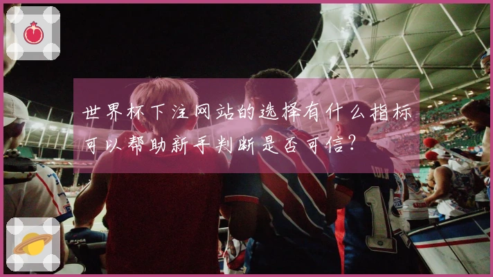 世界杯下注网站的选择有什么指标可以帮助新手判断是否可信？